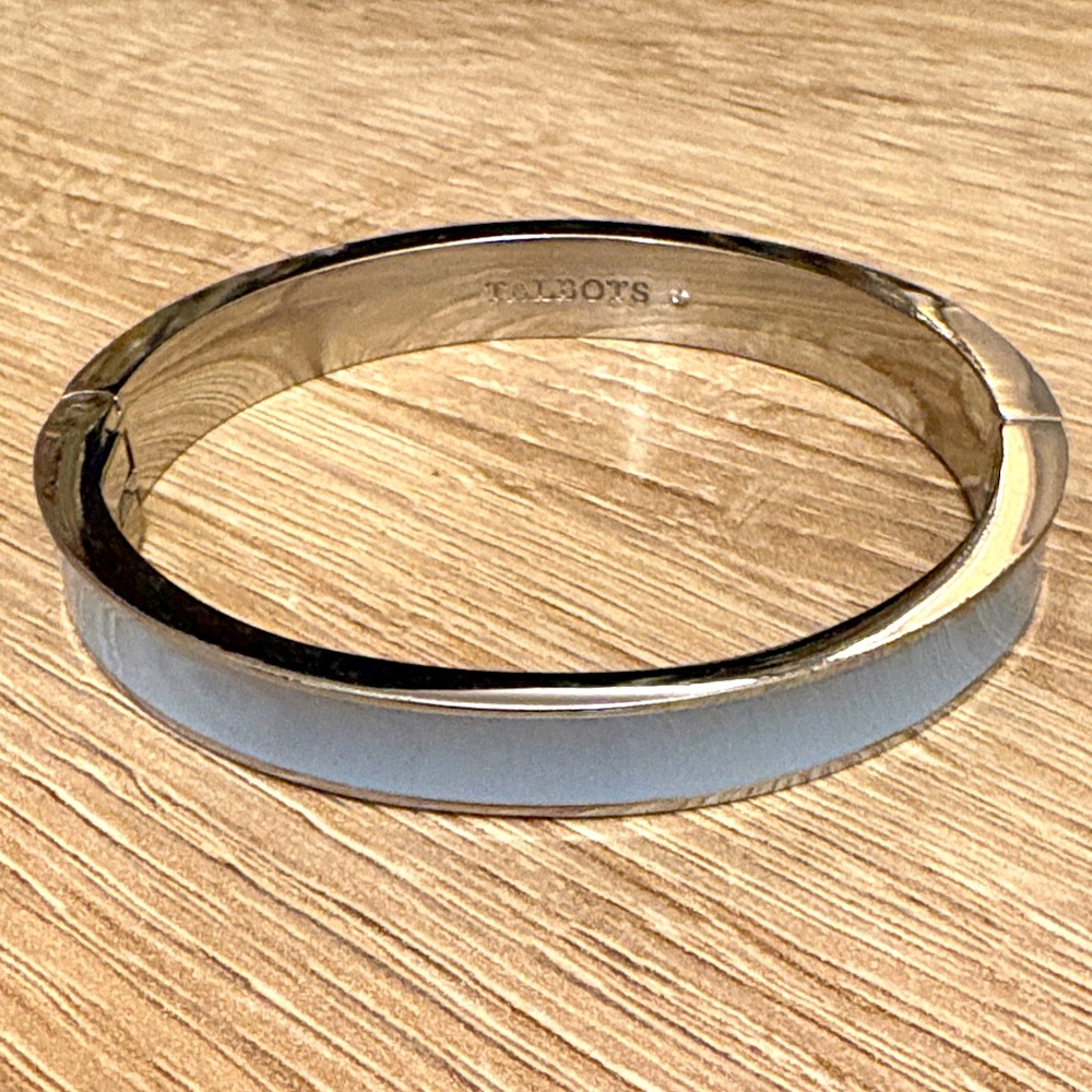 Talbots Silver and robin’s egg blue Bangle